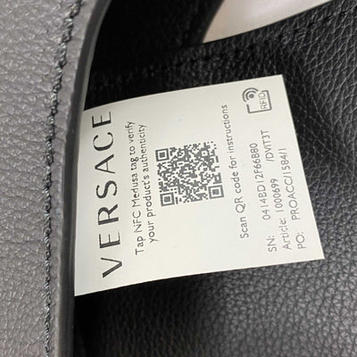 Versace - New w/ Tags - La Medusa Leather Hobo Bag - Black Shoulder Bag