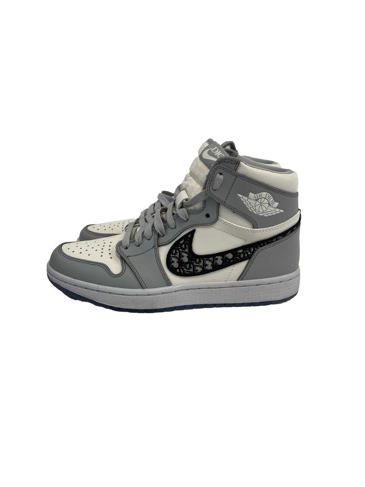 Christian Dior - 2020 Dior x Air Jordan 1 High - Grey, White, Navy - US 5.5