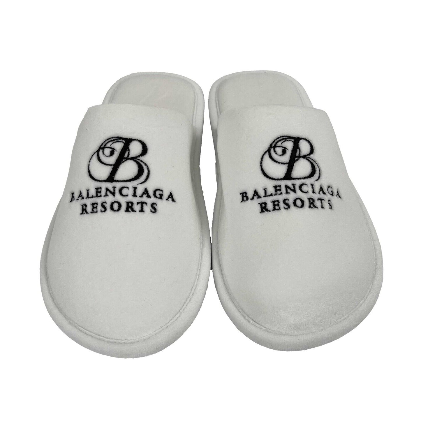 Balenciaga - New w/ Tags - Soft Embroidery Slipper - White - 43 US 10 - Shoes