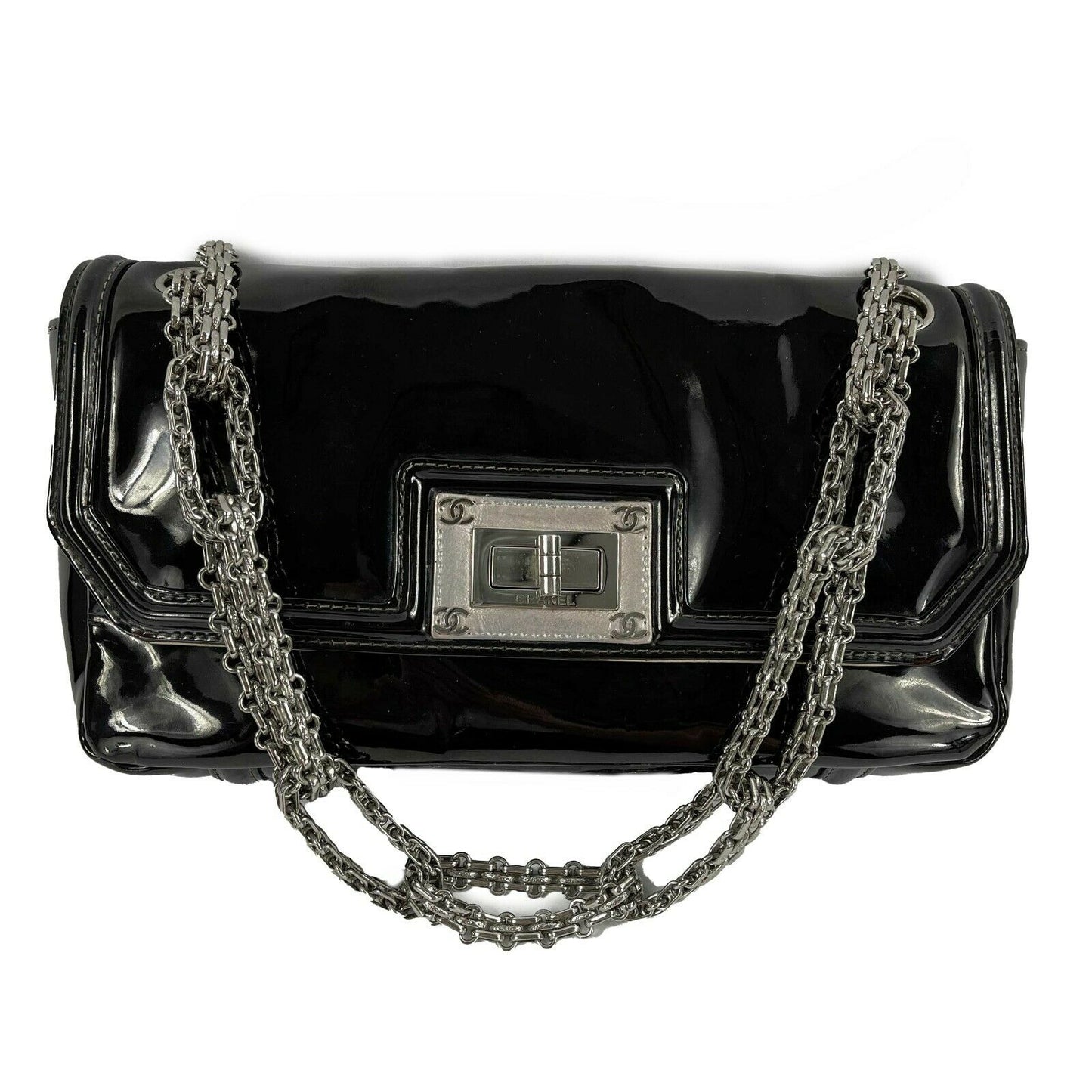 CHANEL - Reissue Black Medium Venetian Chain Mademoiselle Flap Shoulder Bag