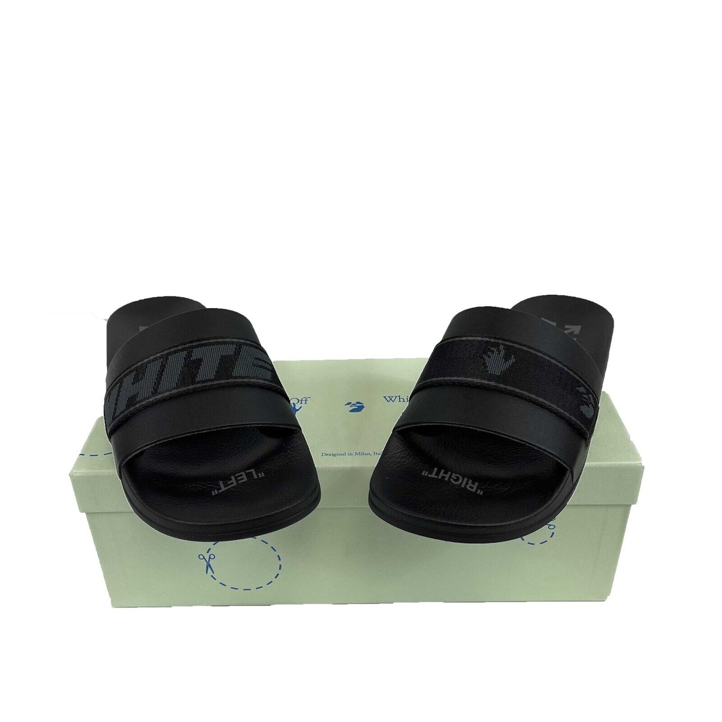 Off- White - Men's Industrial Belt Sliders / Slippers - 41 / US 7.5 - NEW w/ BOX