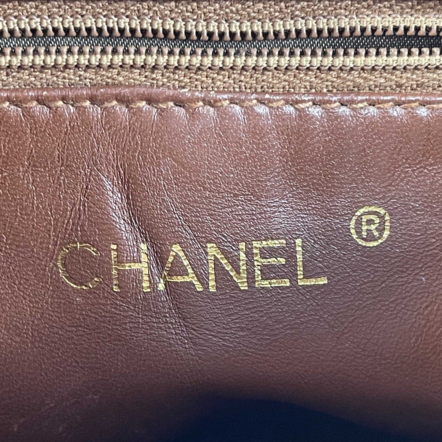 CHANEL - Vintage Half Flap CC Logo Tassel Brown / Gold Crossbody / Shoulder Bag