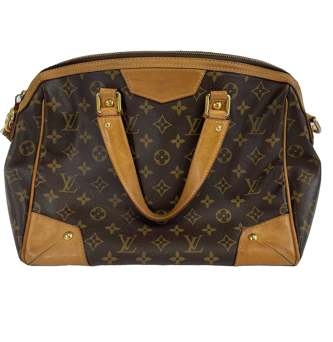 Louis Vuitton - LV - Retiro Handbag Brown Monogram Canvas PM w/ Shoulder Strap