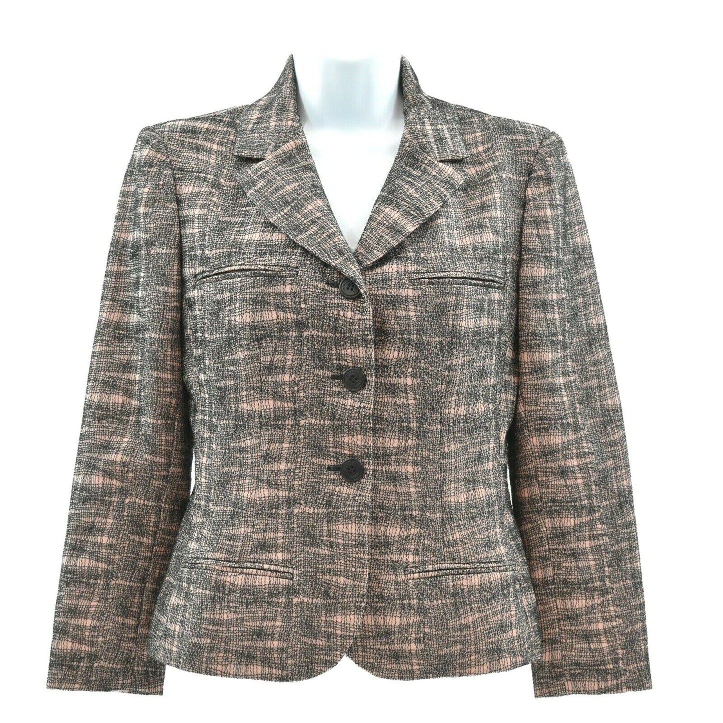 Chanel - 03P 2003 Spring Black Beige Jacket Pant Suit Set - 36 - 38