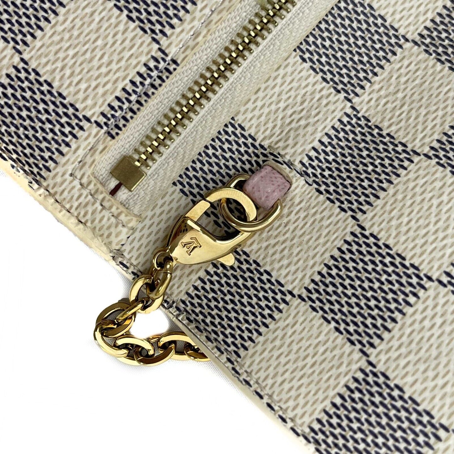 Louis Vuitton - Rare Damier Azur Summer Trunks Pochette Weekend Chain Crossbody