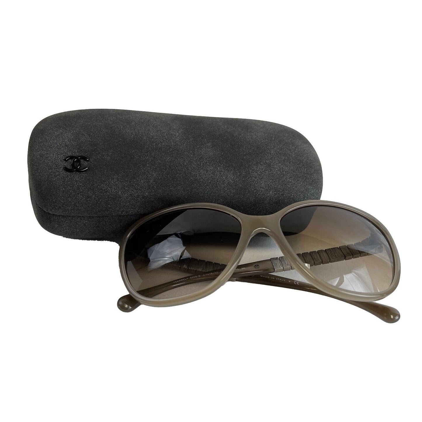 Chanel - Crystal Baguette Cat Eye 5309-B - Brown - Sunglasses