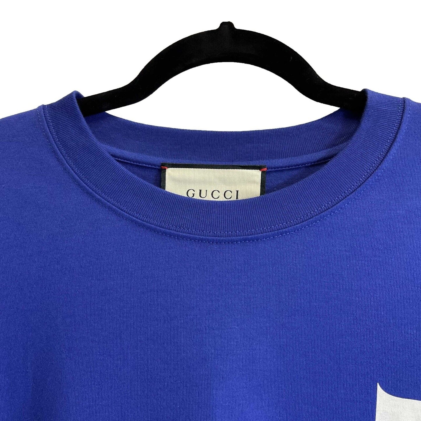 Gucci - Excellent - Men's Logo Print T-shirt - Blue / Purple - Size L