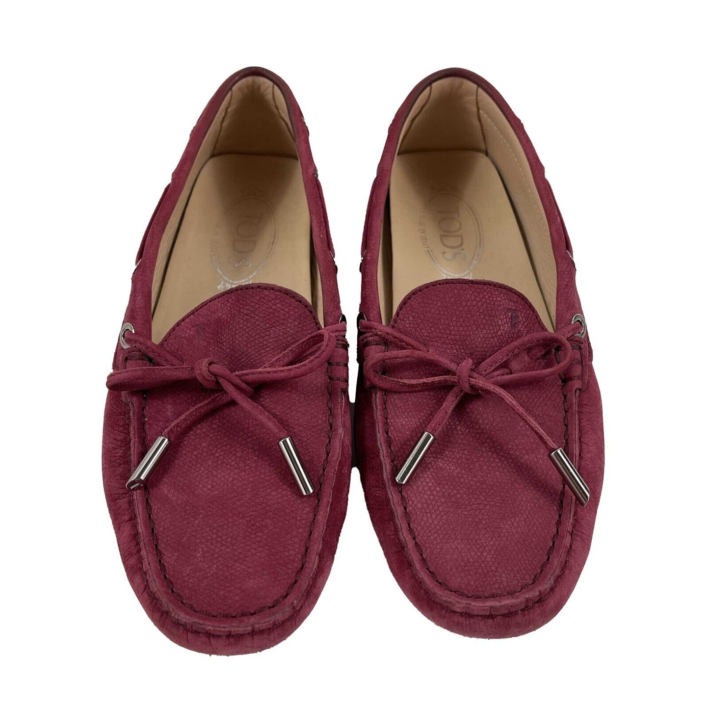 Tod's - Leather Gommino Driving Loafers - Violet - 37.5- US 7.5