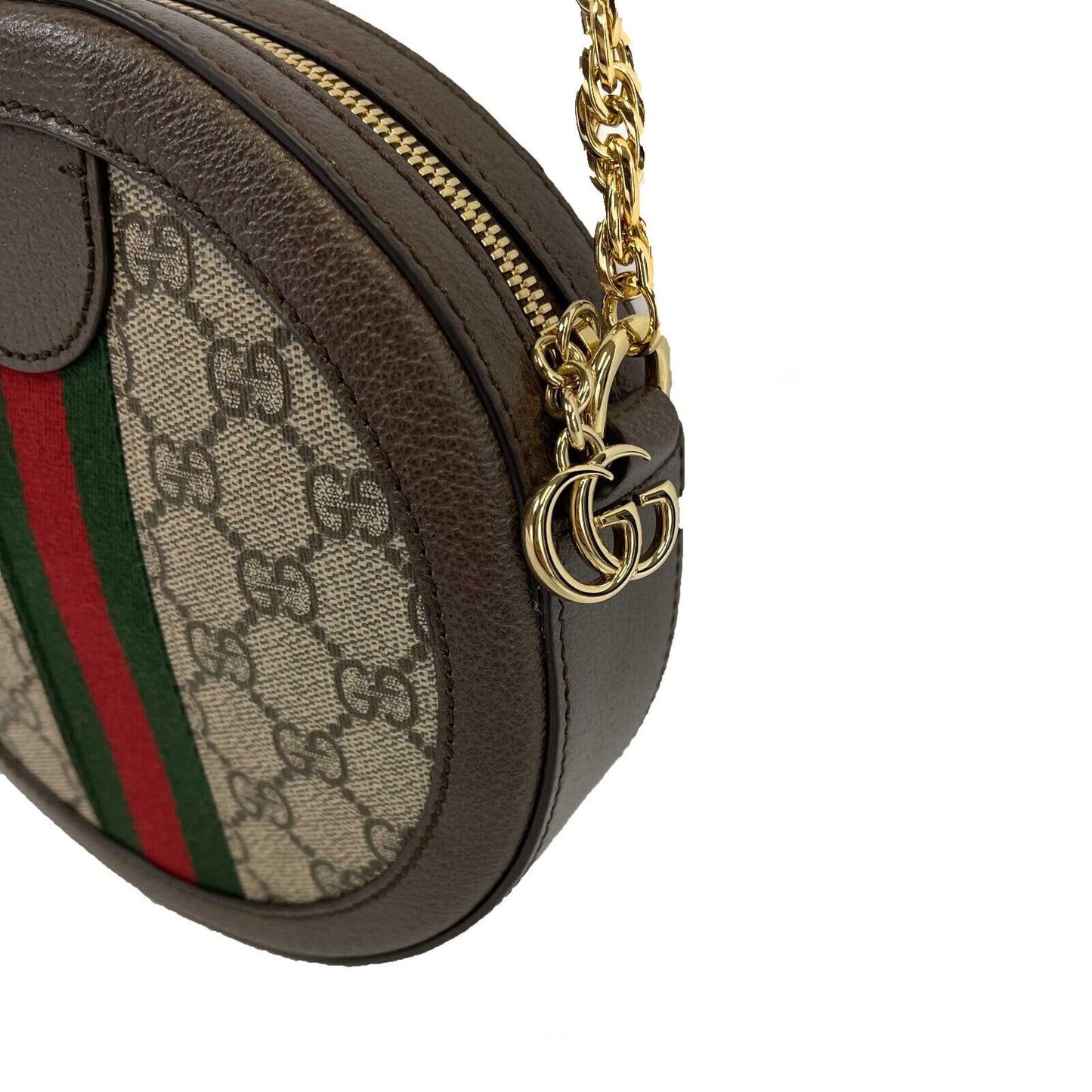 Gucci - Ophidia GG Mini Round Shoulder Bag - NEW Kitted