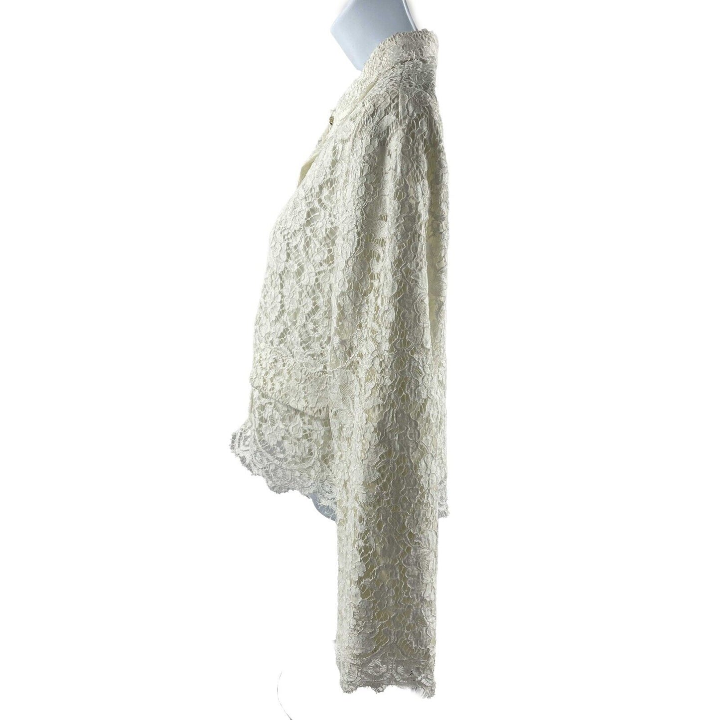 Dolce & Gabbana - Lace White Blazer - Size KIDS 11/12 - Adult XS