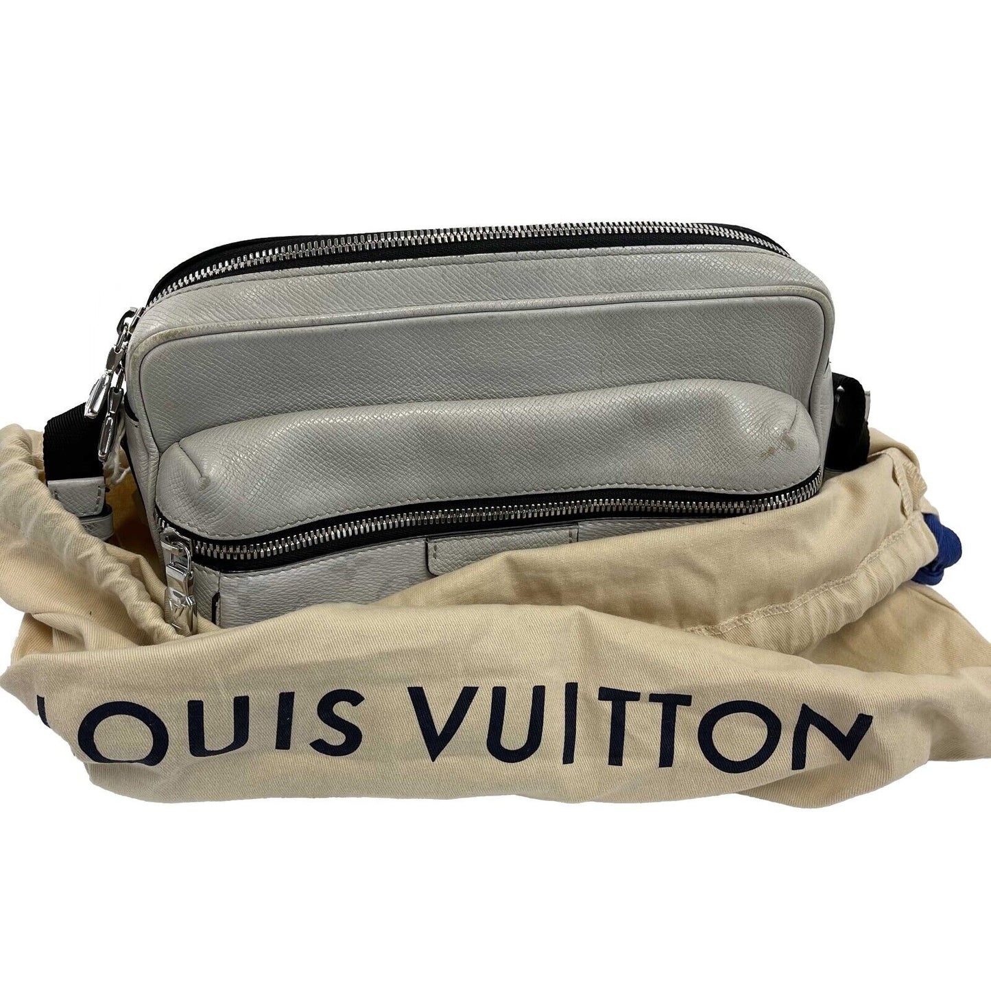 Louis Vuitton - Outdoor Messenger Monogram Gray Taigarama Bag