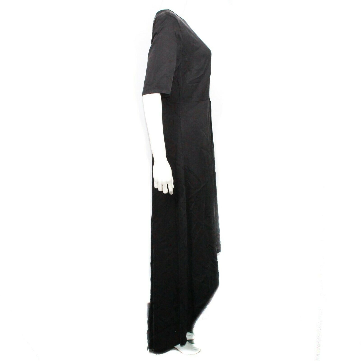 New: GOOP x Universal Standard Dress Black Flowy Maxi High Low US XXS