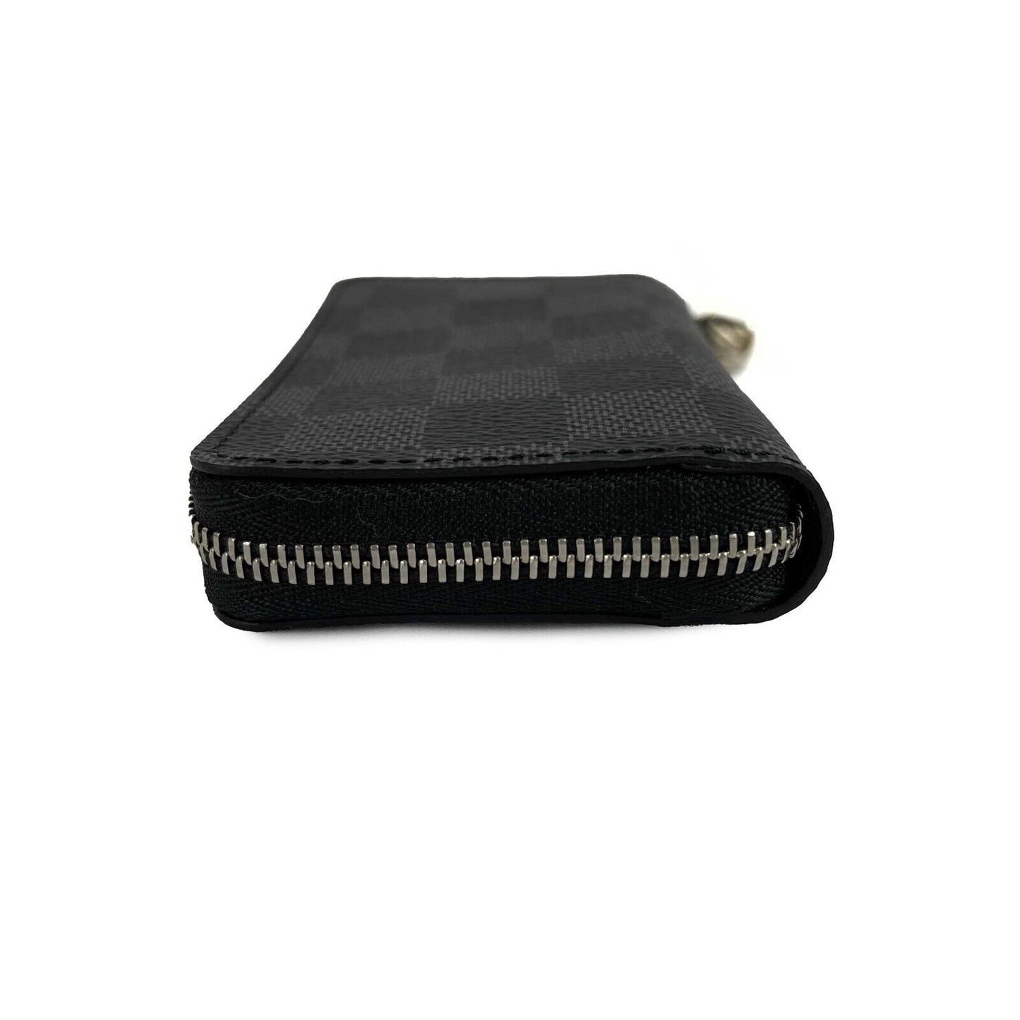 Louis Vuitton - LV Zippy Coin Purse Wallet - Black / Silver Damier Graphite