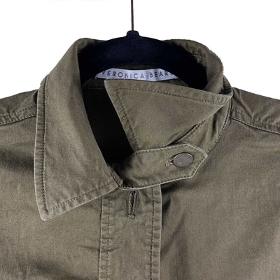 Veronica Beard - Camp Utility Button Jacket - Army Green - Size 0 / XS