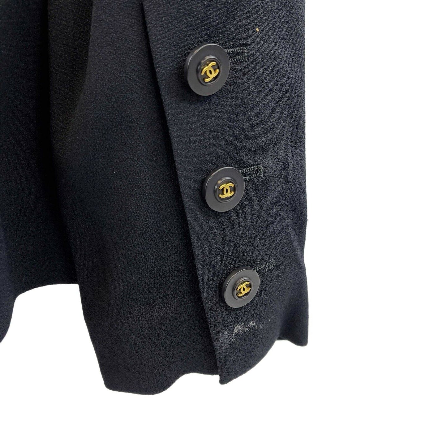 Chanel- Vintage 94P 1994 Black Blazer - Double Breasted - CC Buttons - 36 / US 6