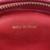 CHANEL - Vintage Quilted Leather CC Oval Red / Gold Tassel Clutch