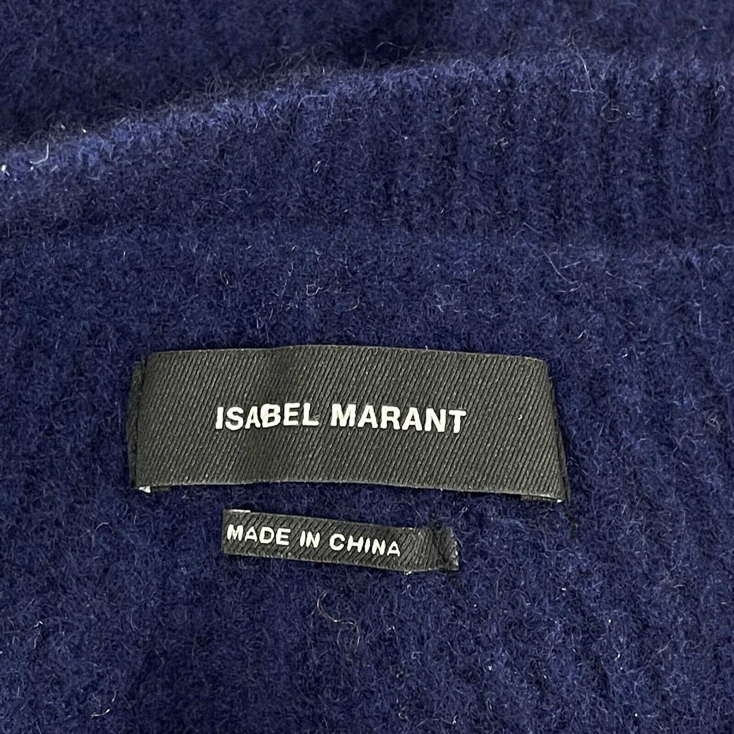 Isabel Marant - Ribbed Crew Neck Cashmere Sweater - Navy - 34- XS - Top