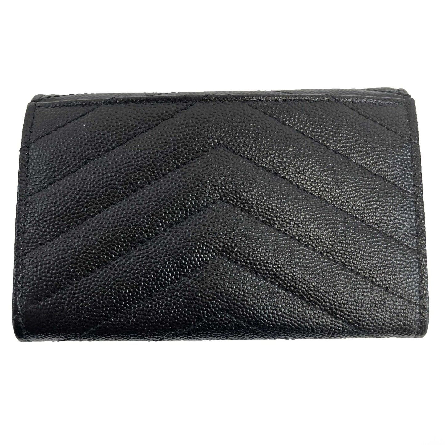 Saint Laurent - YSL - Small Envelope Wallet in Grain De Poudre Embossed Leather