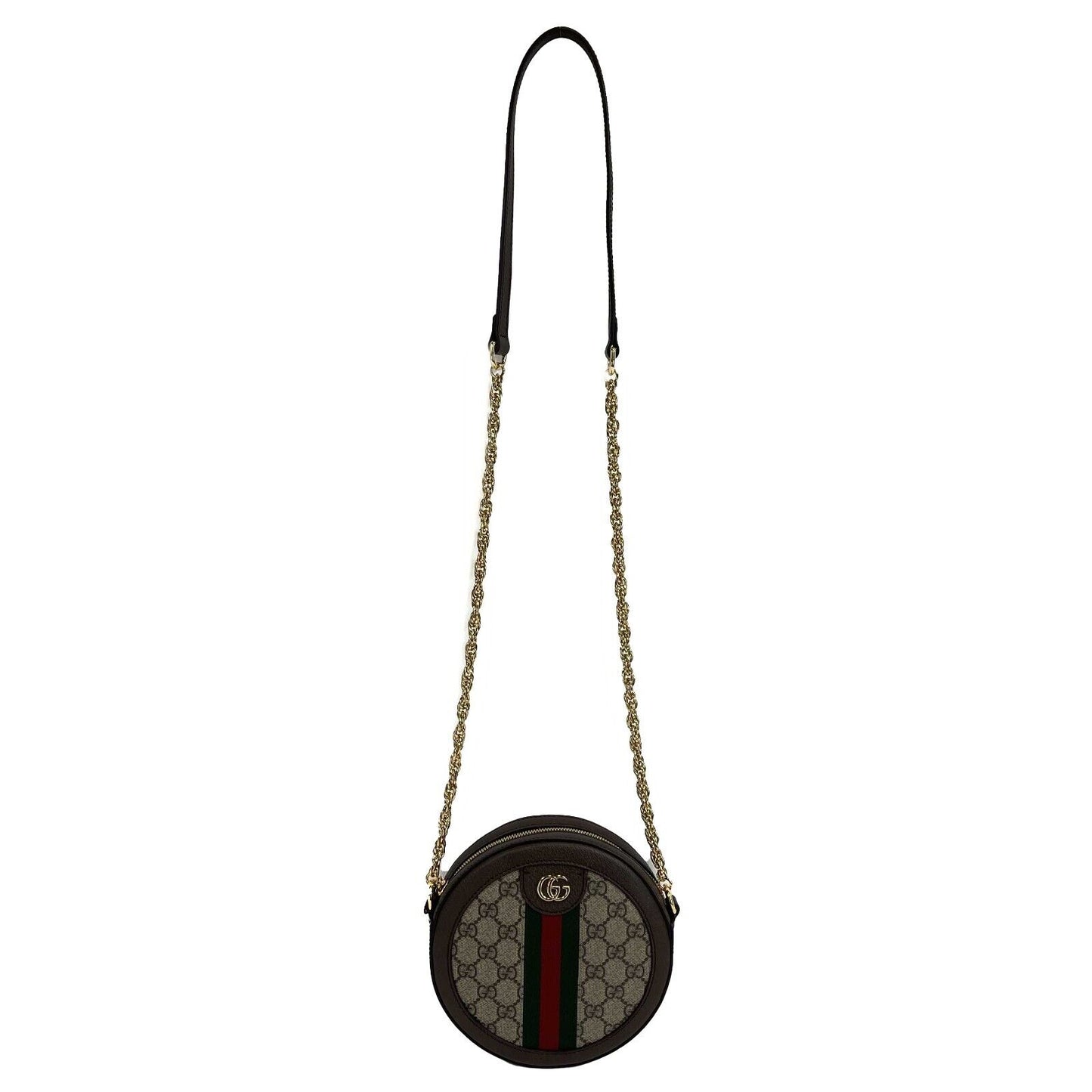 Gucci - Ophidia GG Mini Round Shoulder Bag - NEW Kitted