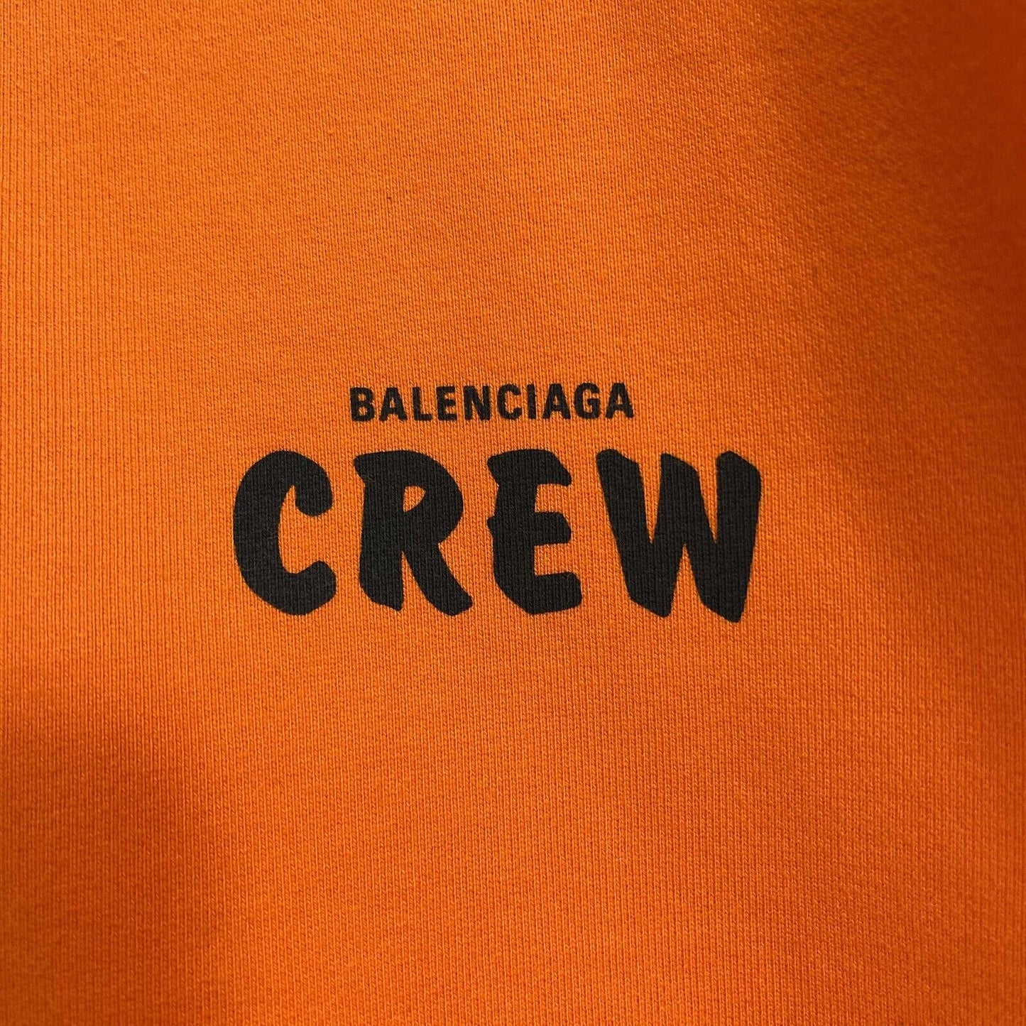 Balenciaga - Orange Crew Print Oversized Zipped Hooded Jacket - Size XS