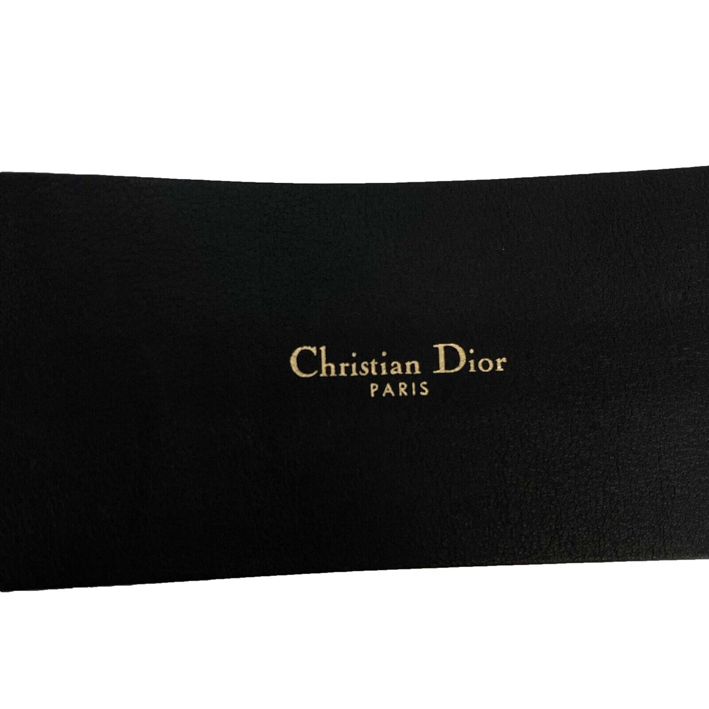 Christian Dior - Diorquake Leather D Buckle Black Belt - SIze 80 Fits US M/4-6