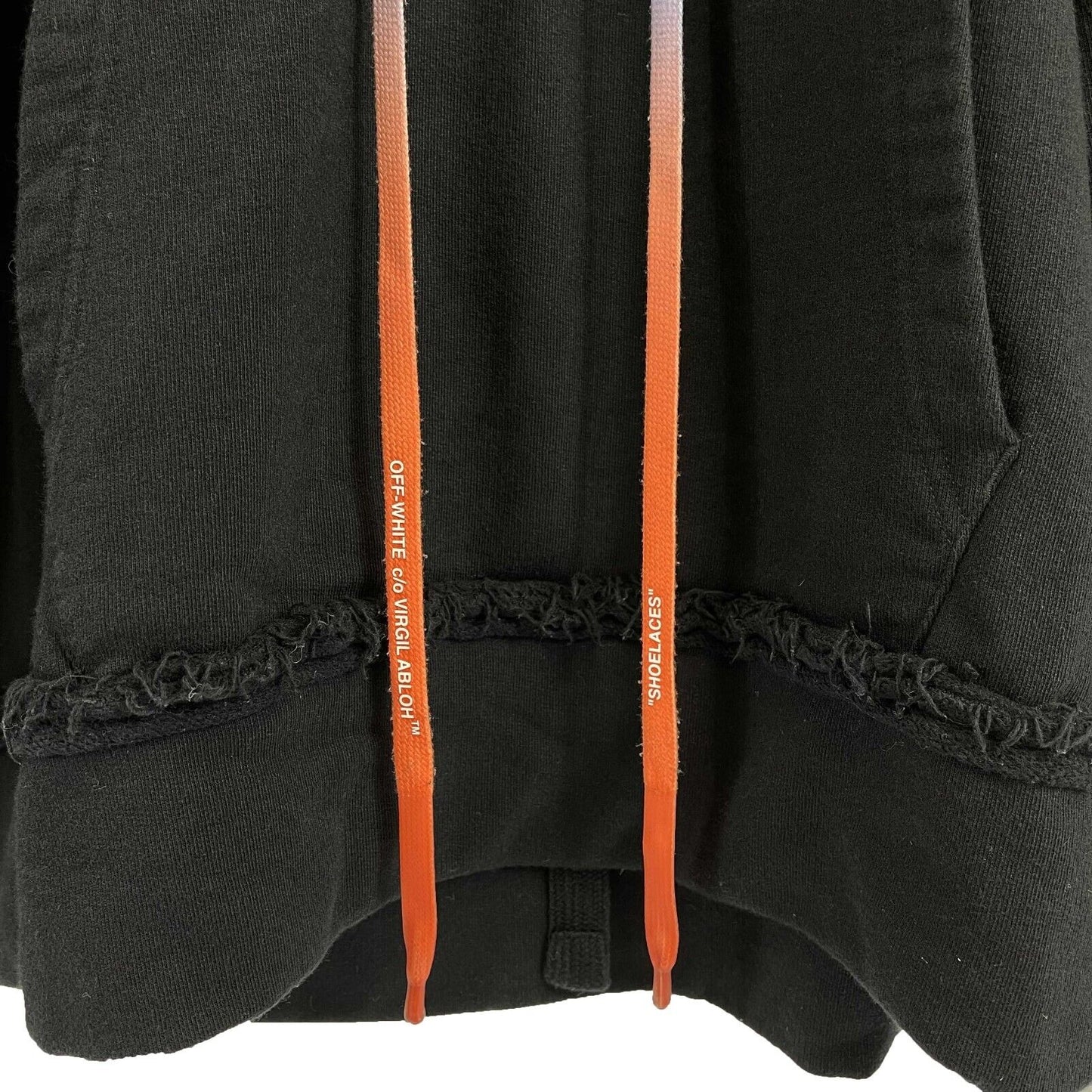 Off-White - Arrows Incomplete Hoodie - Black and Multicolor - Medium - Jacket