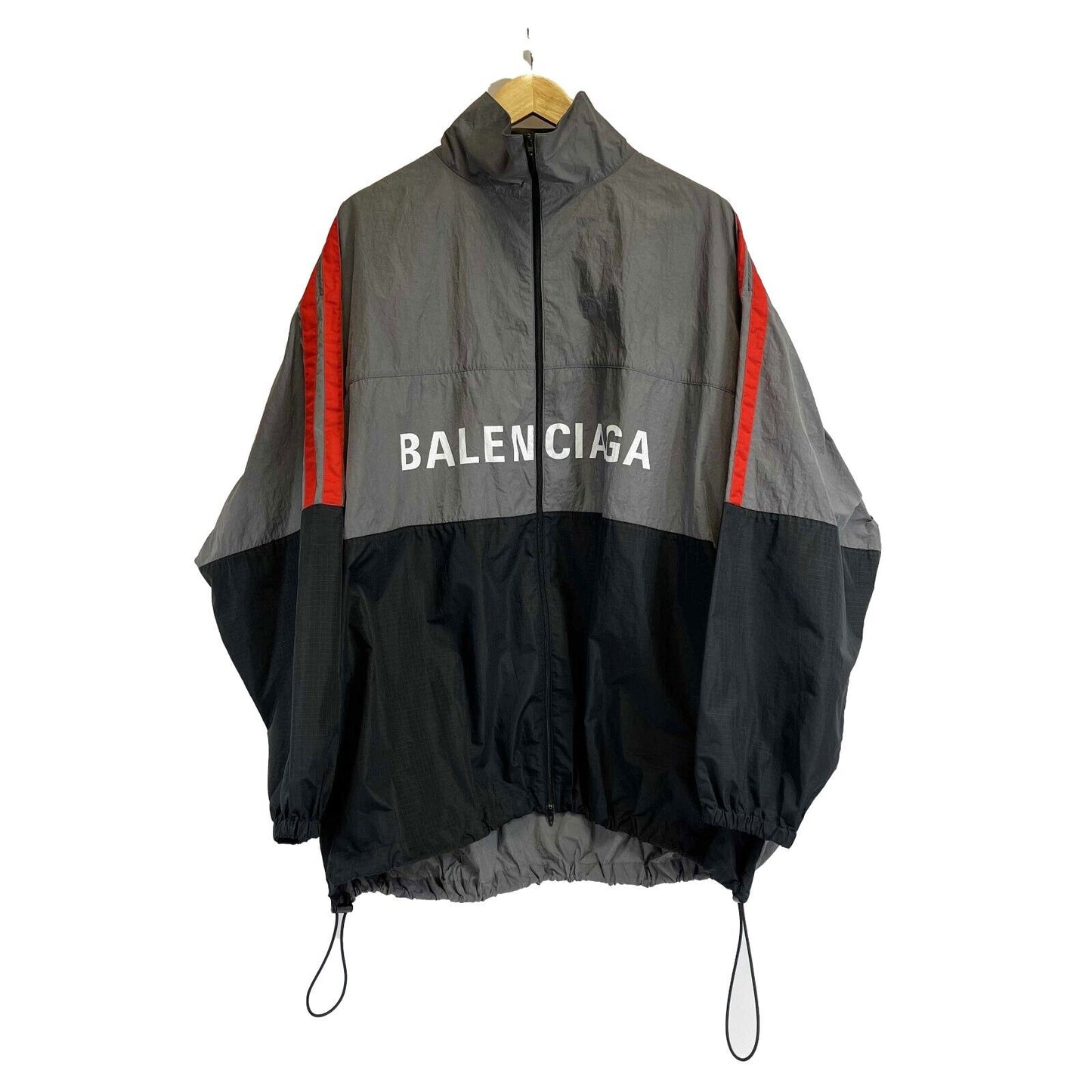 Balenciaga - Oversized Logo Elephant / Windbreaker Grey Jacket - Size 48