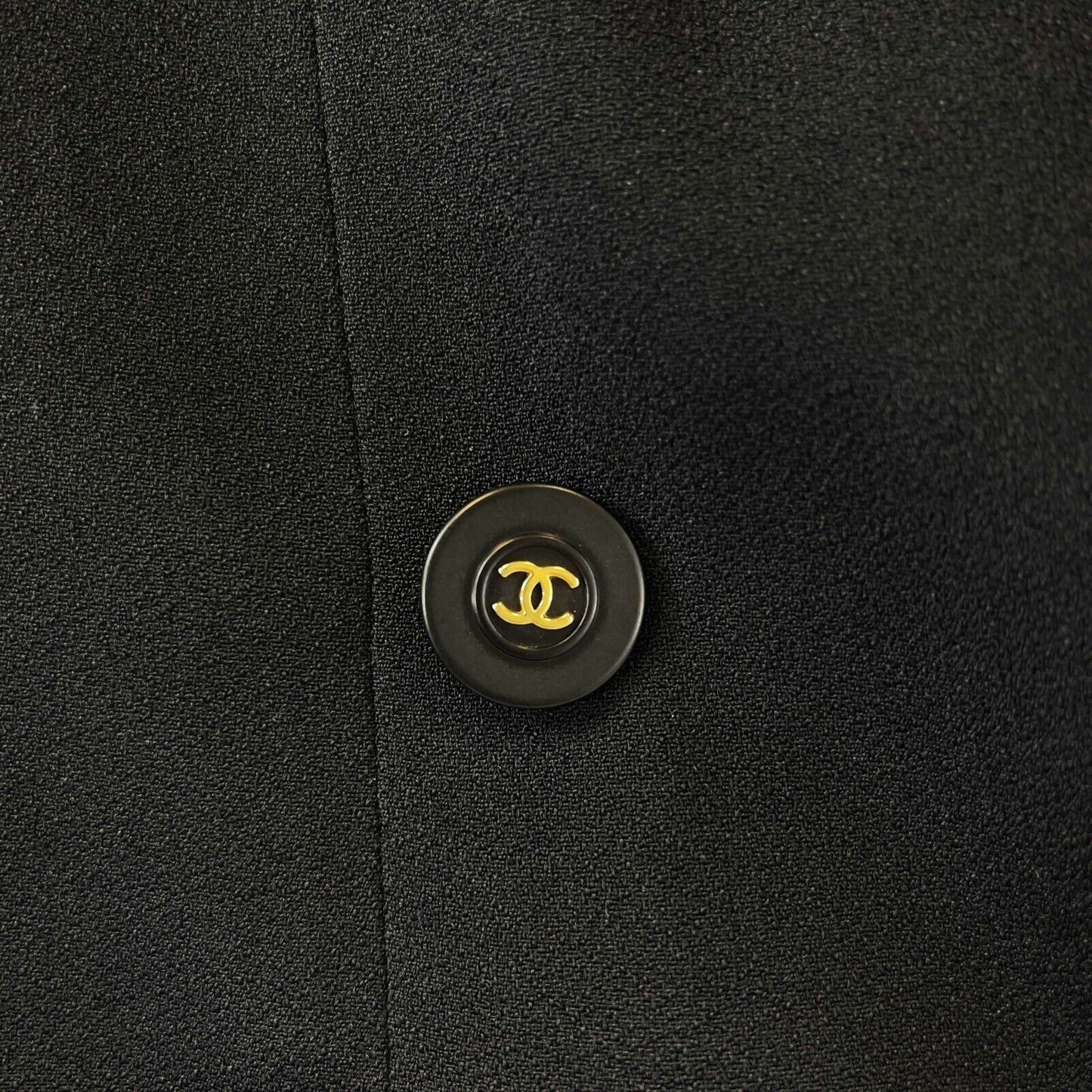 Chanel- Vintage 94P 1994 Black Blazer - Double Breasted - CC Buttons - 36 / US 6