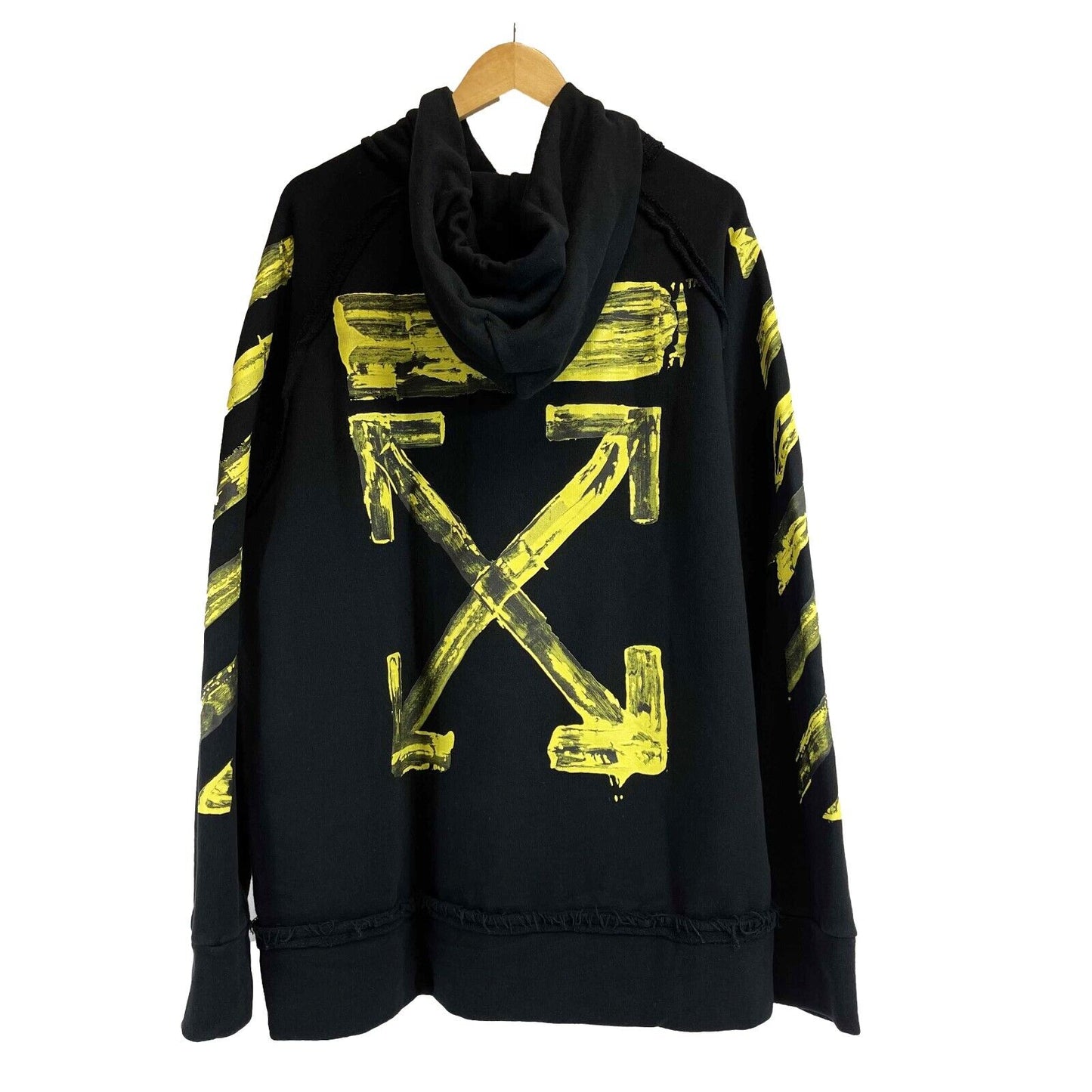 Off-White - Arrows Incomplete Hoodie - Black and Multicolor - Medium - Jacket