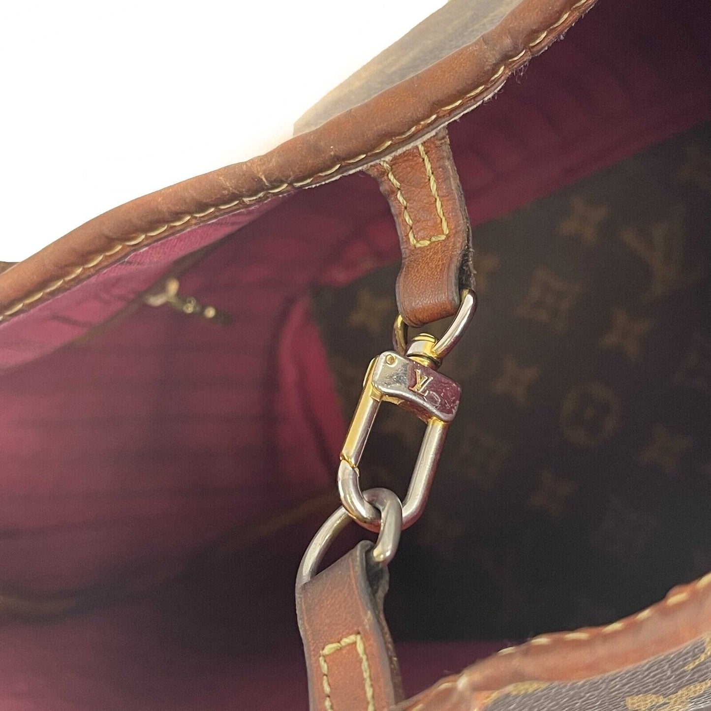 Louis Vuitton - LV Neverfull MM - Brown / Purple inside w/ Pouch