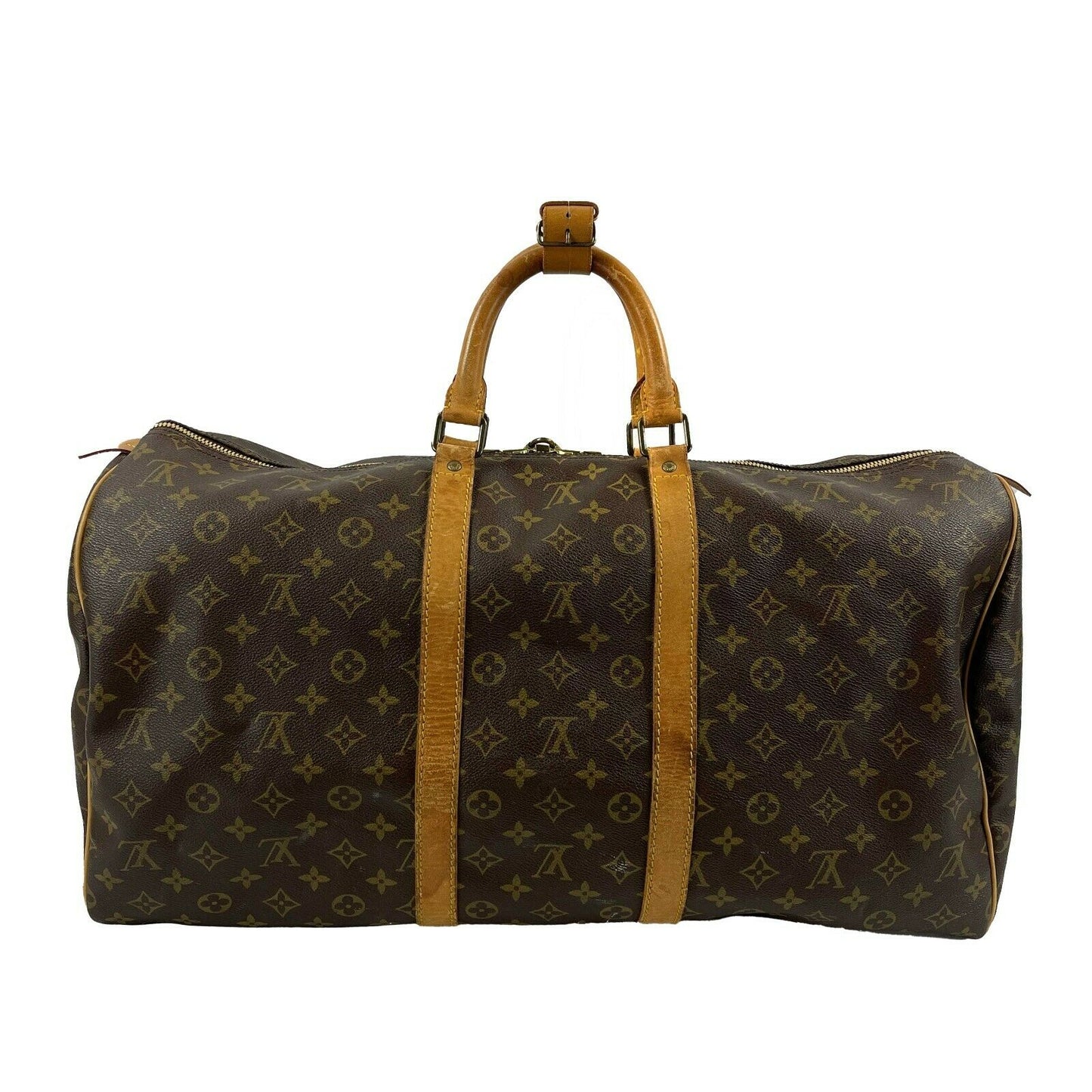 LV Louis Vuitton - Keepall 50 Large Duffle Bag - Brown Monogram Travel