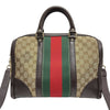 Gucci - Vintage Bee Web Boston Bag GG Canvas Medium Top Handle w/ Shoulder Strap