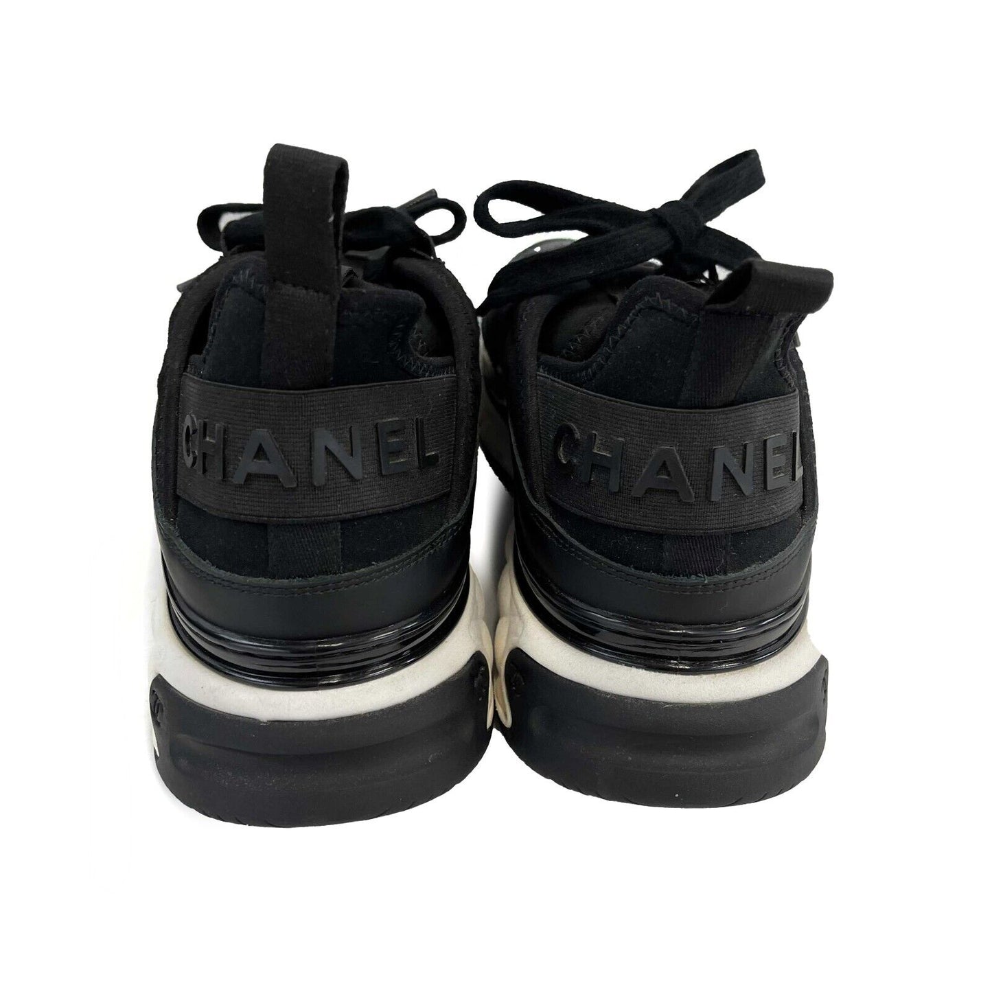 Chanel - Excellent - CC Trail Runner Sneaker - Black - 42 US 7