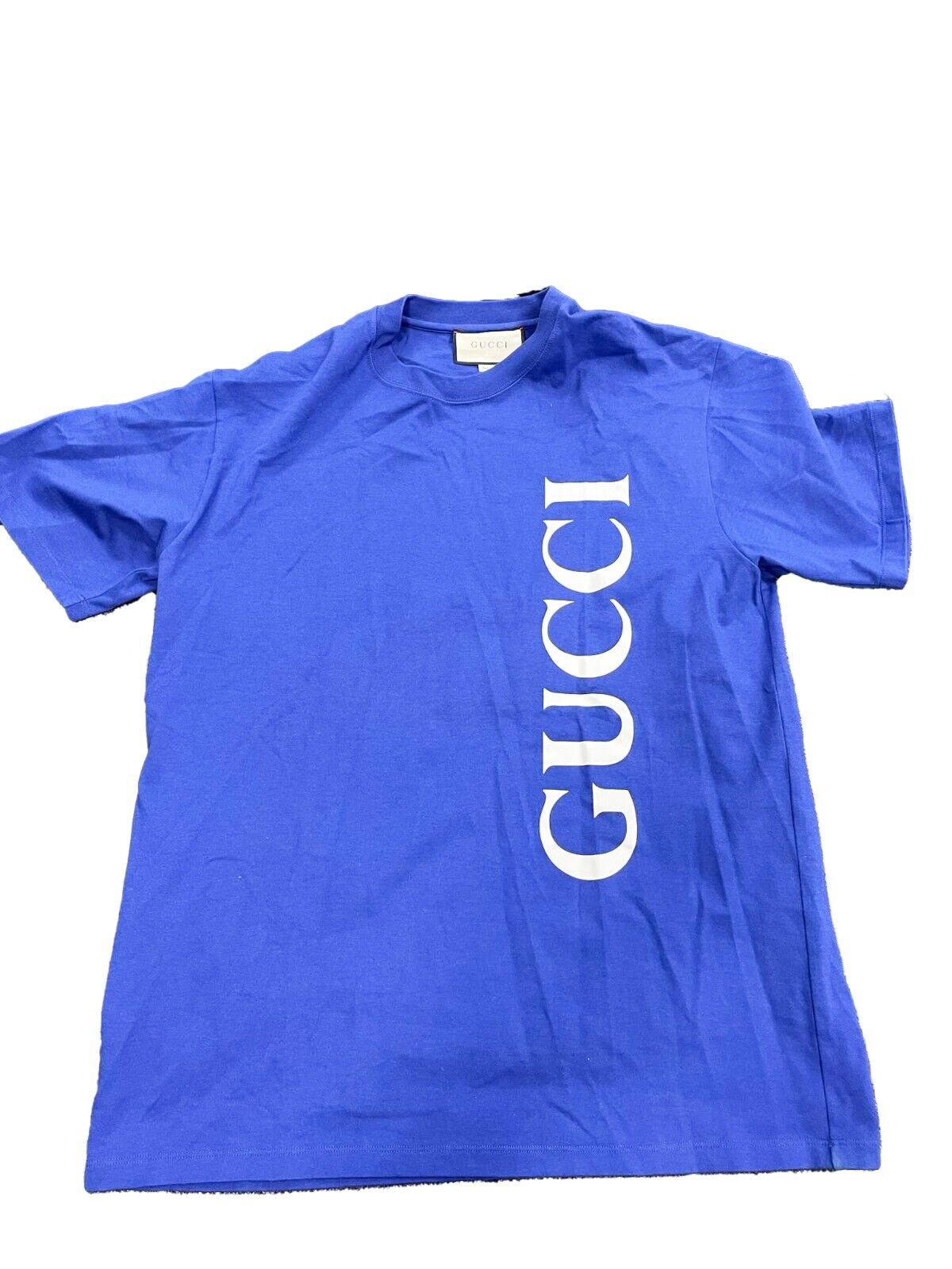 Gucci - Excellent - Men's Logo Print T-shirt - Blue / Purple - Size L