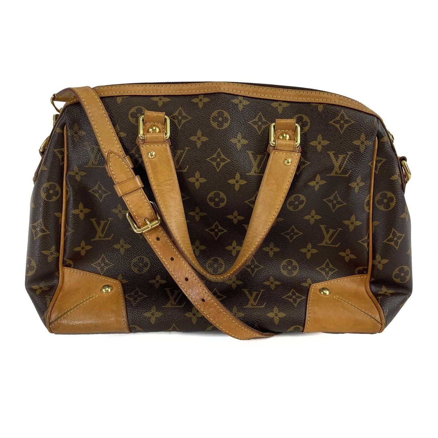 Louis Vuitton - LV - Retiro Handbag Brown Monogram Canvas PM w/ Shoulder Strap