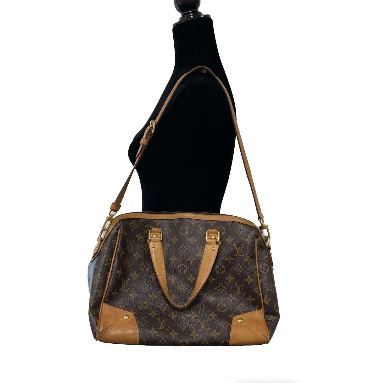 Louis Vuitton - LV - Retiro Handbag Brown Monogram Canvas PM w/ Shoulder Strap