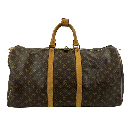 LV Louis Vuitton - Keepall 50 Large Duffle Bag - Brown Monogram Travel