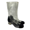 CHANEL - 18S Capped Toe CC PVC Mid-Calf Boots - 38 US 8