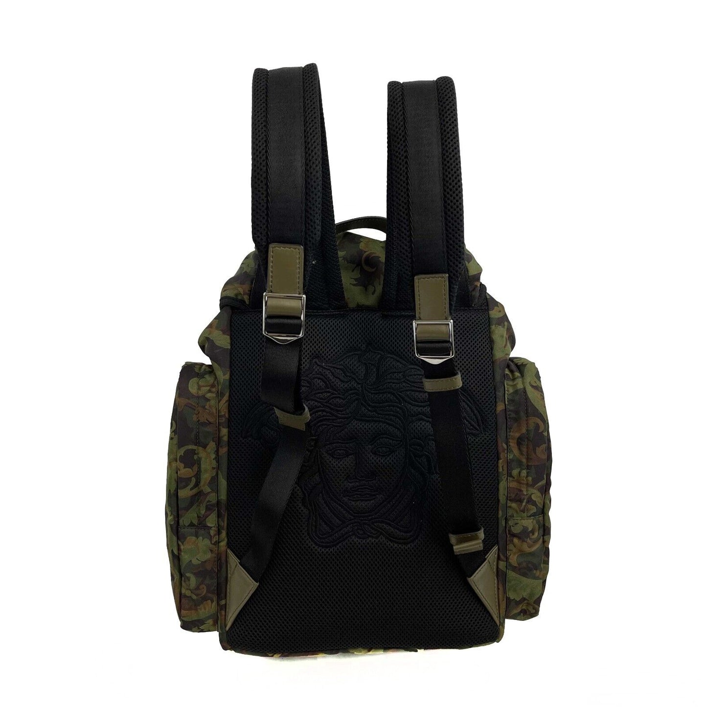 Versace - NEW La Medusa Men's Camo Green Large Nylon Backpack