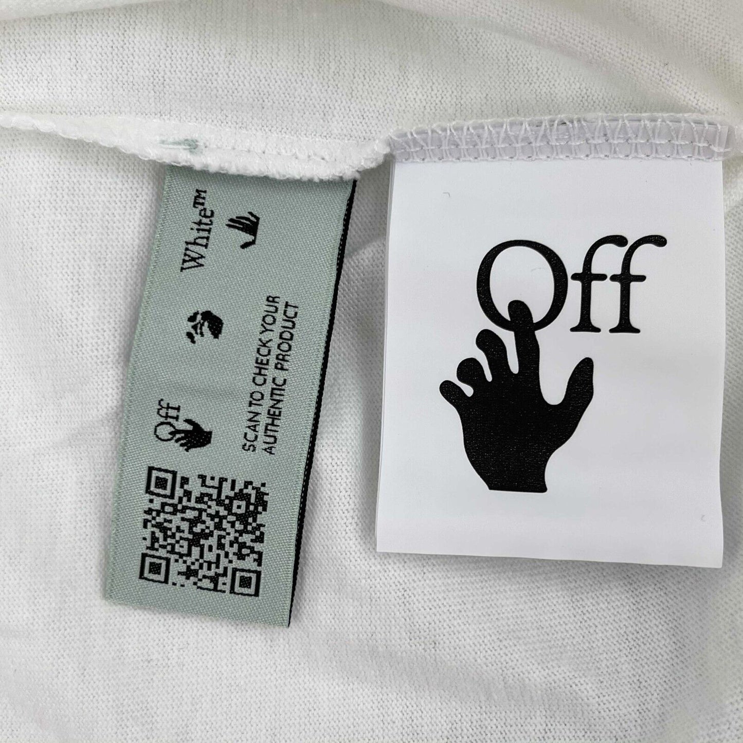 OFF-WHITE Virgil Abloh - New w/ Tags - Blurred Mona Lisa Print - White - L -T op