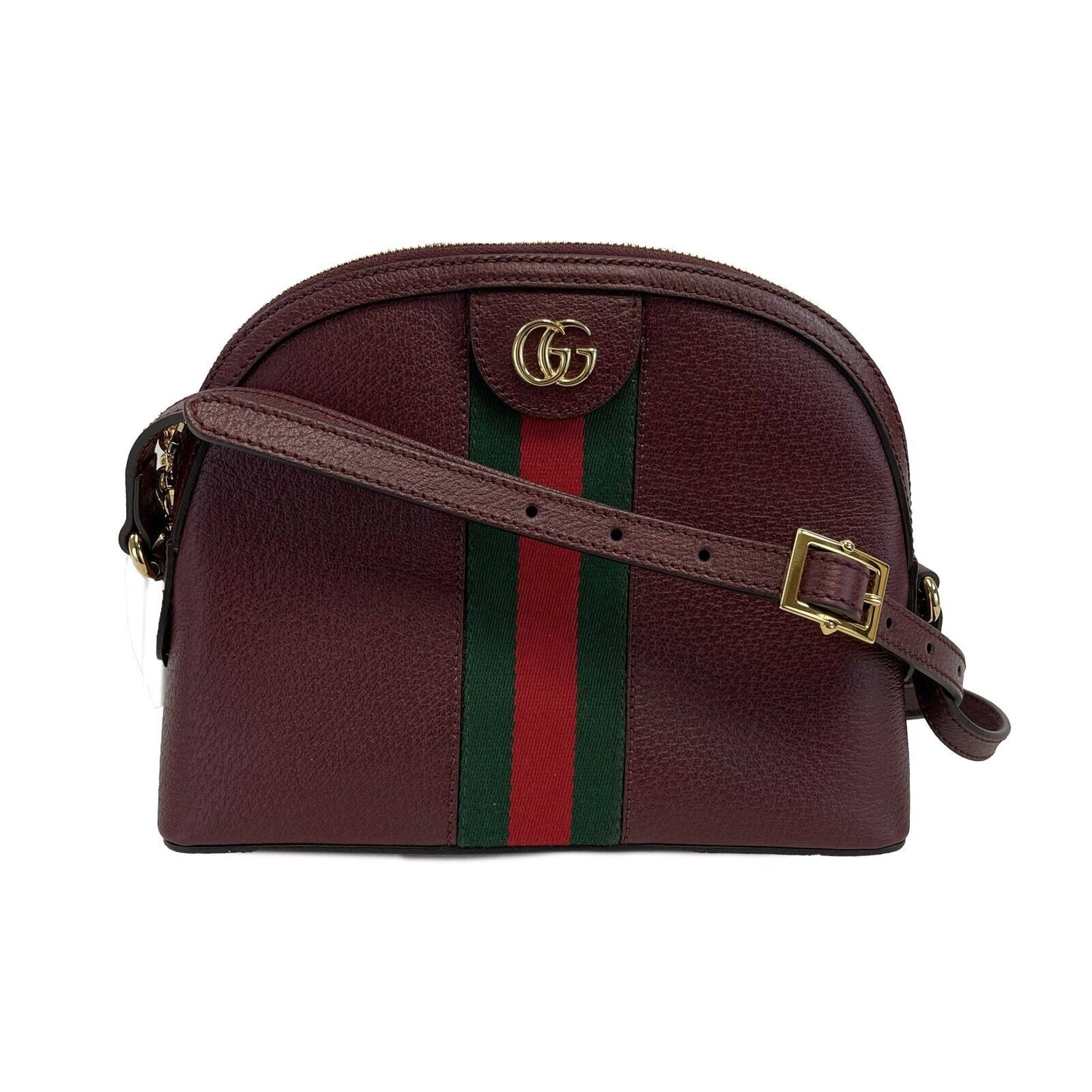 Gucci - NEW Ophidia Small Shoulder Burgundy GG Leather Crossbody