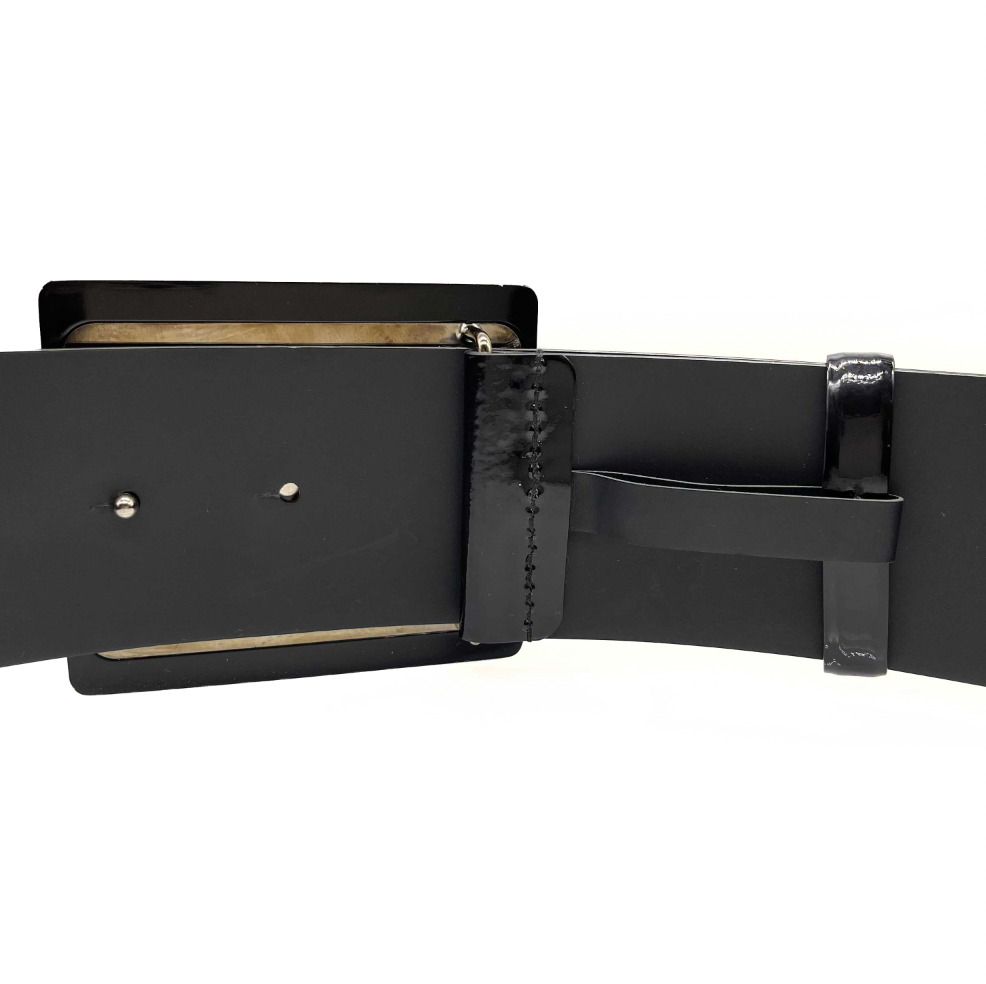 Chanel - Patent Leather Belt - Black - 90/36 - Belt