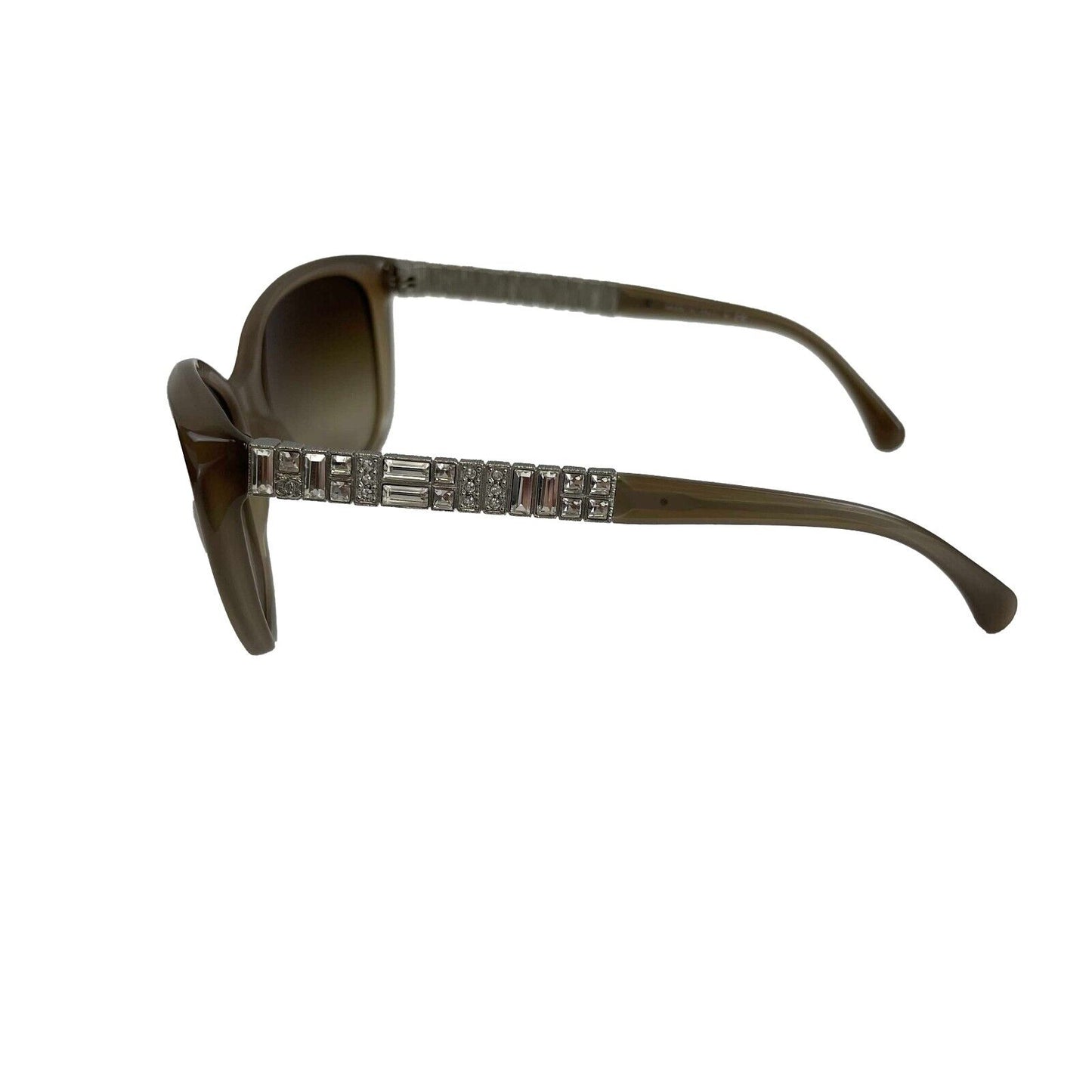 Chanel - Crystal Baguette Cat Eye 5309-B - Brown - Sunglasses