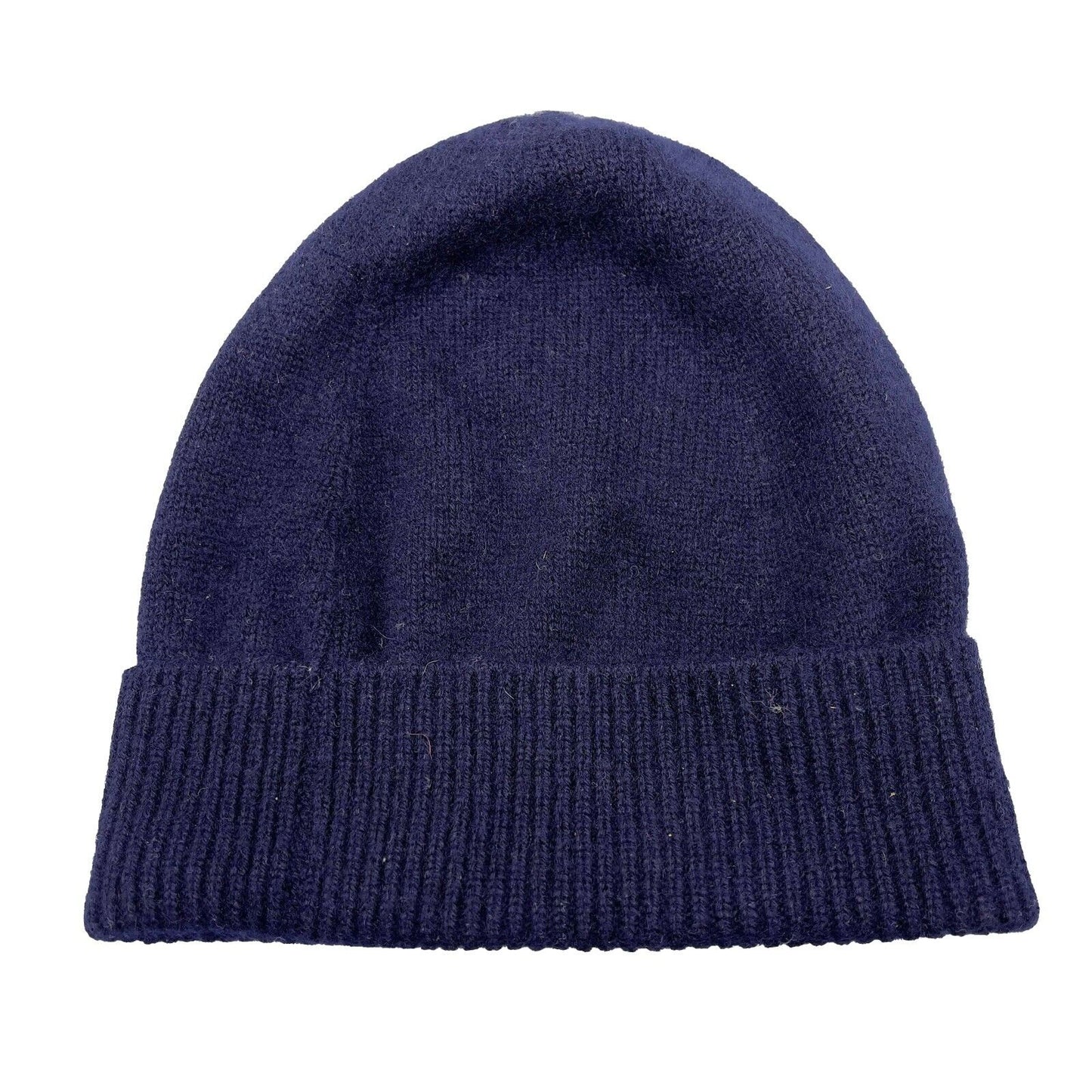 CHANEL - Cashmere CC Logo Beanie - Navy Blue Hat - CC Logo - One Size