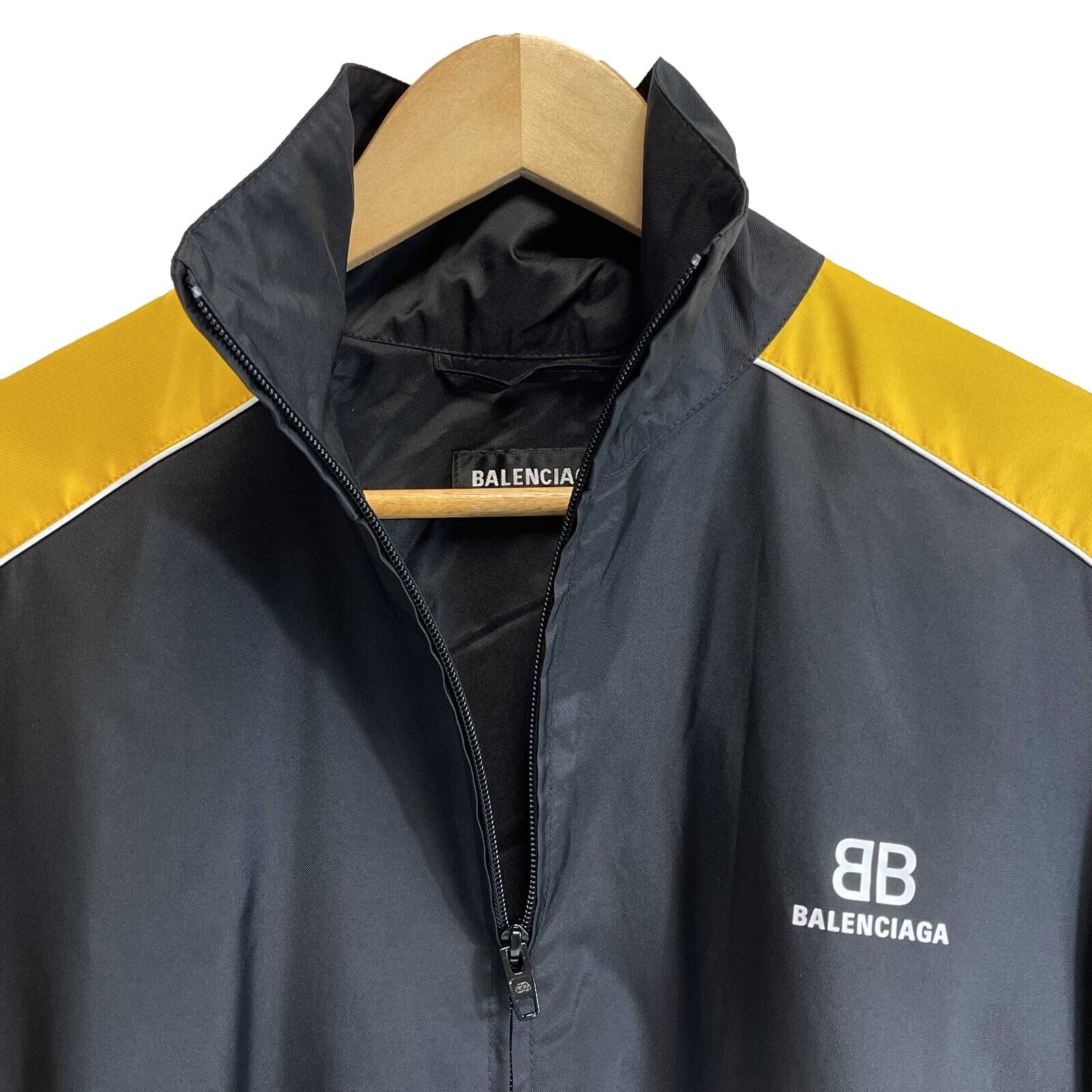 Balenciaga - Men's Runway BB Logo Bicolour Oversized Nylon Jacket 