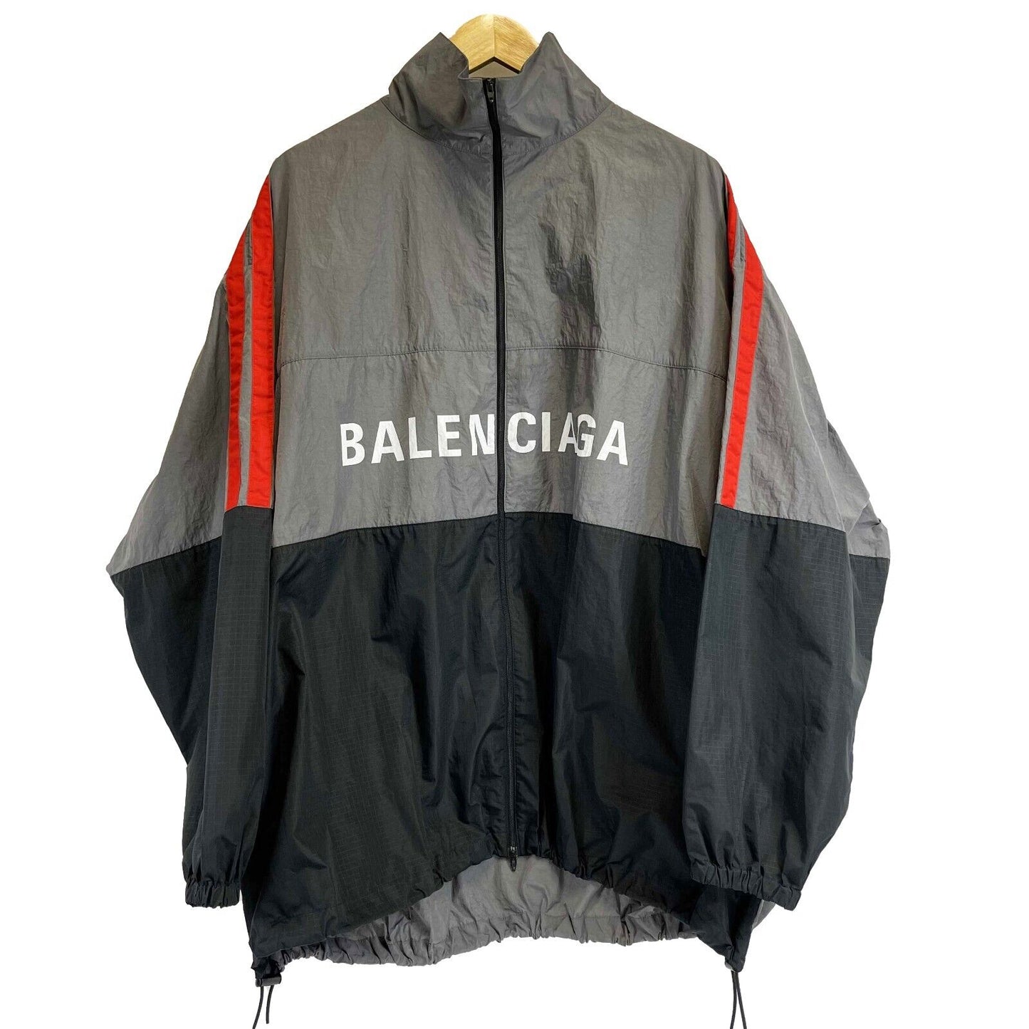 Balenciaga - Oversized Logo Elephant / Windbreaker Grey Jacket - Size 48