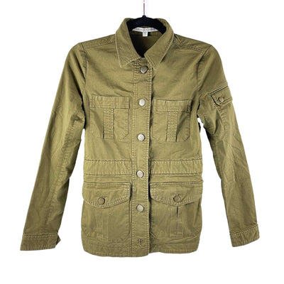 Veronica Beard - Camp Utility Button Jacket - Army Green - Size 0 / XS