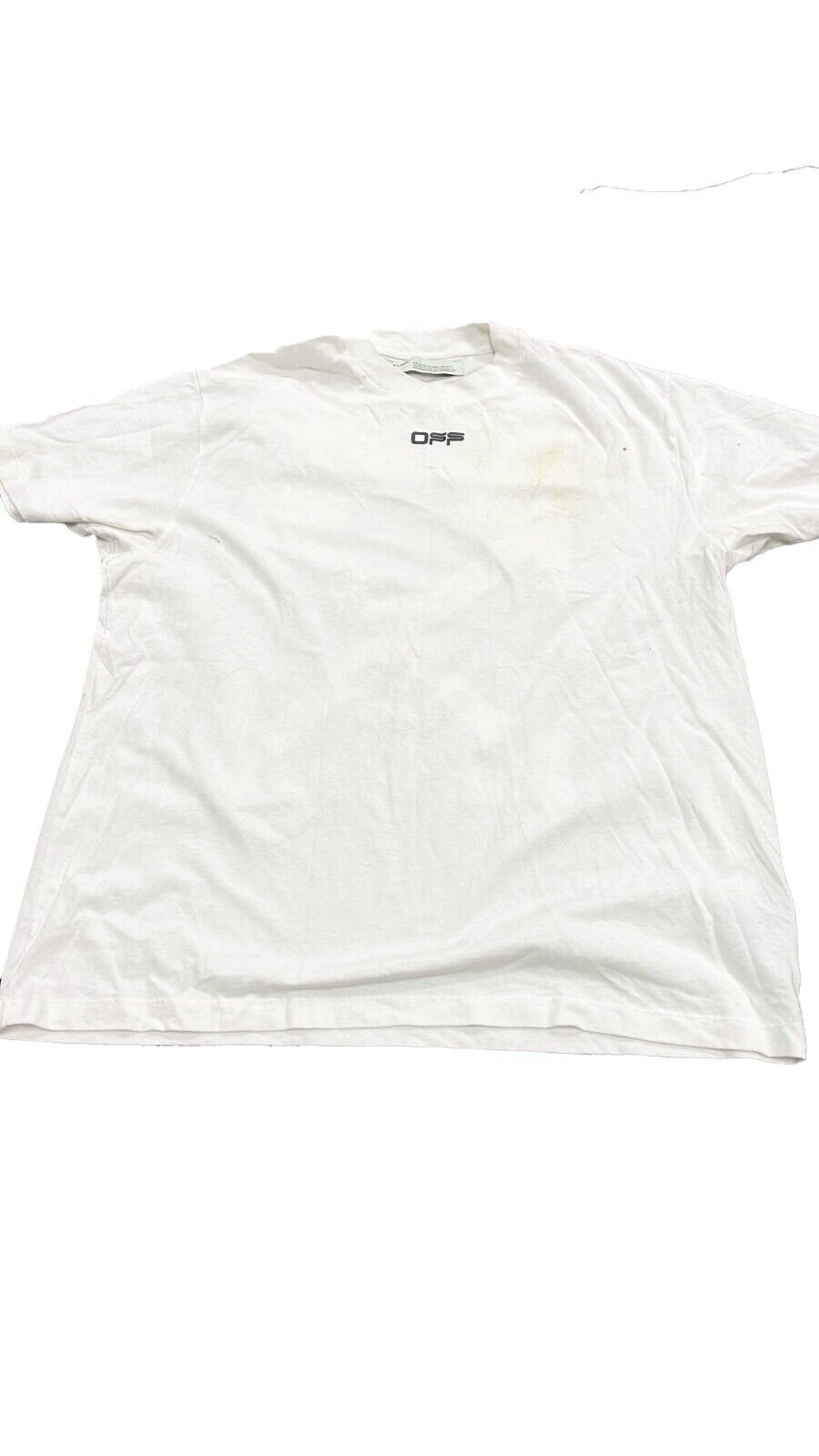 Off-White - Airport Tape S/S T-Shirt - White - Size M